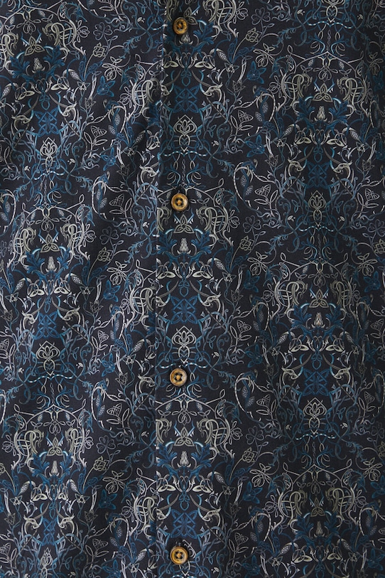 Koszula męska z kołnierzykiem klasycznym wzorzysta kolor biały RW24.KDM600 multicolor