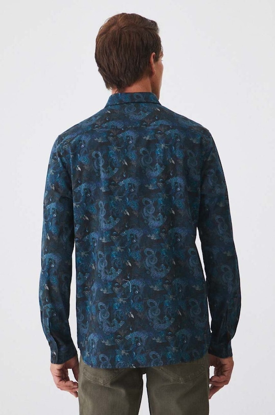 Koszula męska z kołnierzykiem wzorzysta kolor multicolor multicolor RW24.KDM601