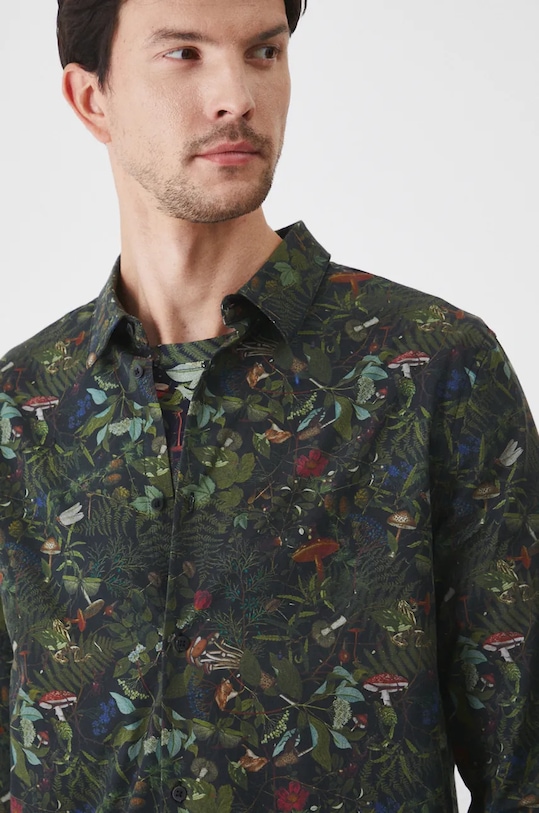 Košile pánská s klasickým límcem, se vzorem RW24.KDM700 vícebarevná