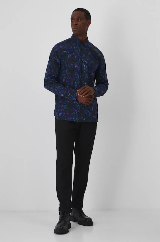 Koszula męska z kołnierzykiem wzorzysta kolor multicolor RW24.KDMA13 multicolor RW24