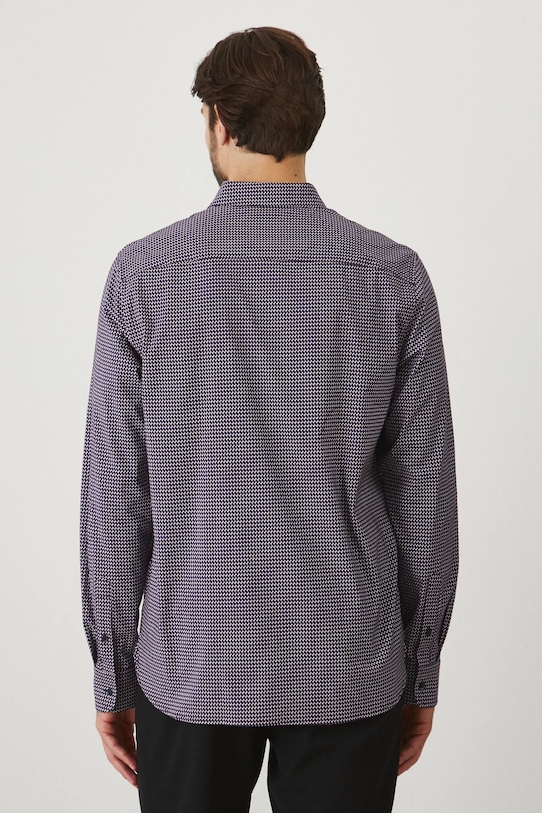 Koszula męska z kołnierzykiem klasycznym wzorzysta kolor multicolor multicolor RW24.KDMB03