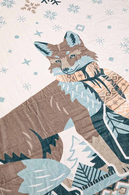 Sypialnia Koc świąteczny wzorzysty 160 x 220 cm kolor multicolor RW24.KOUA00 multicolor