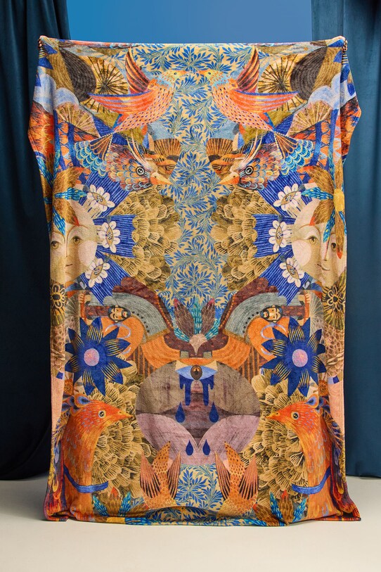 Koc z kolekcji Karolina Matyjaszkowicz x Medicine kolor multicolor multicolor RW24.KOUB50