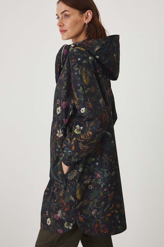 Parka damska damska wzorzysta kolor multicolor nieocieplane multicolor RW24.KPD102