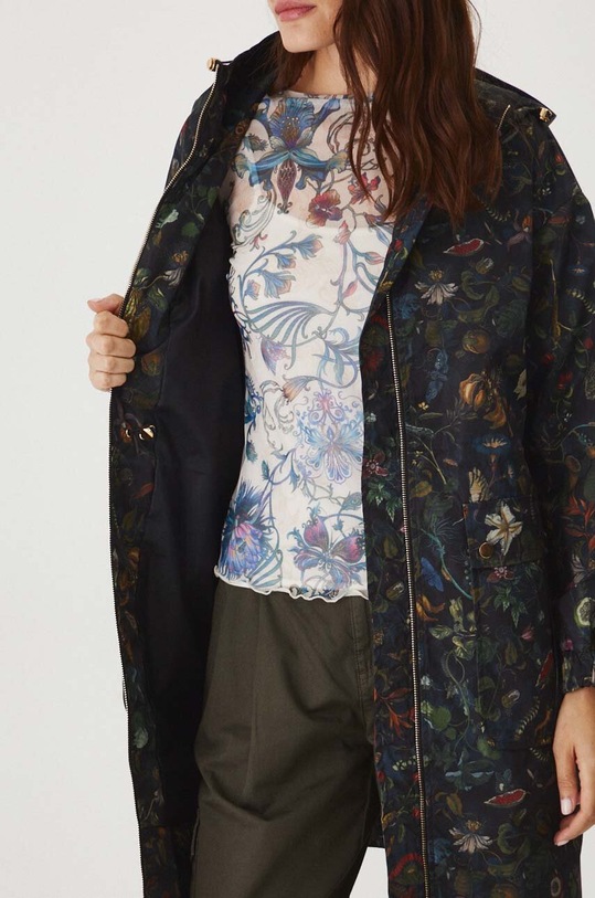 Parka damska damska wzorzysta kolor multicolor RW24.KPD102