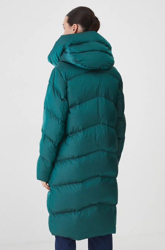Odzież Płaszcz puchowy damski pikowany kolor turkusowy RW24.KPD701 turkusowy