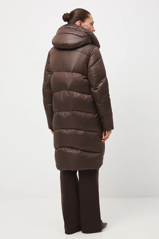 Odzież Płaszcz puchowy damski pikowany RW24.KPD701 brązowy