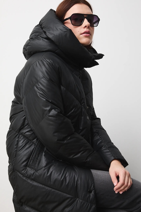 Medicine cappoto in piuma-piumino nero RW24.KPD701