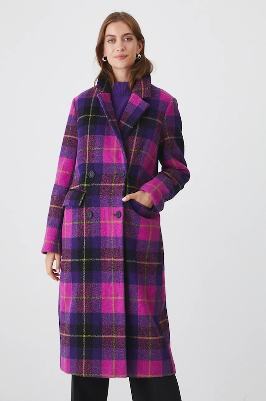 Παλτό από μείγμα μαλλιού Medicine RW24.KPD809 πολύχρωμο RW24