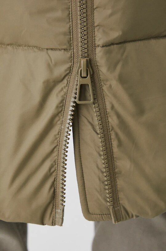 Płaszcz puchowy damski pikowany kolor brązowy RW24.KPD813