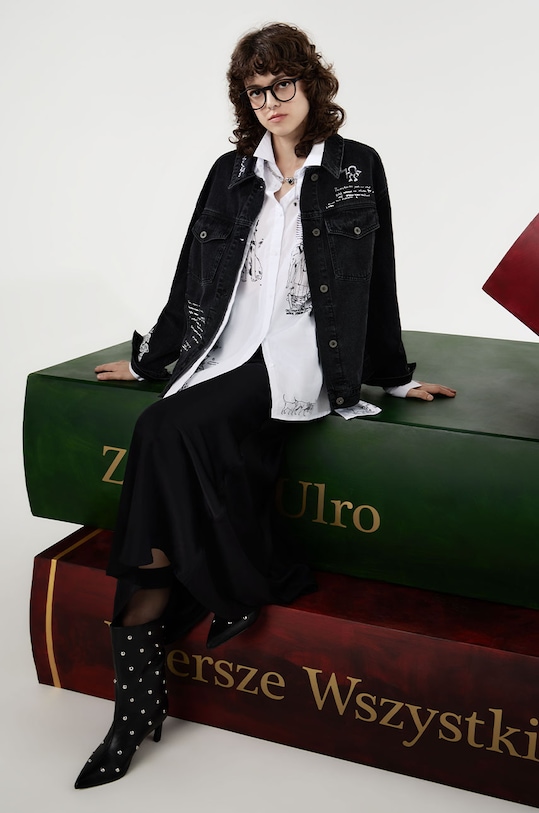 Medicine kurtka jeansowa bez kaptura czarny RW24.KUD650