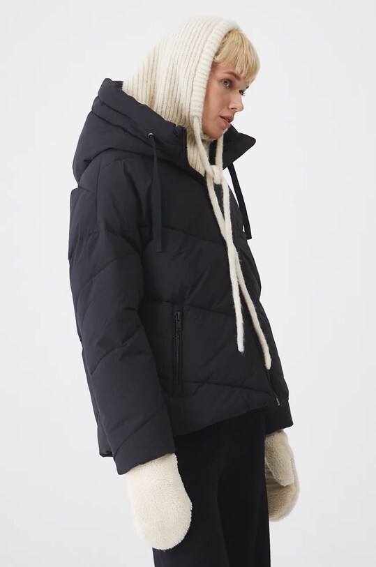 Kurtka damska pikowana kolor czarny czarny RW24.KUD702
