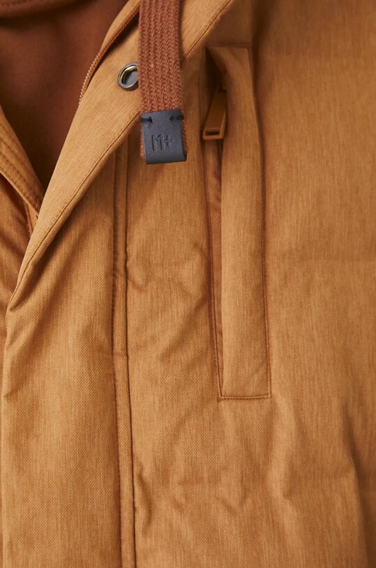 Kurtka puchowa męska pikowana kolor żółty RW24.KUM702