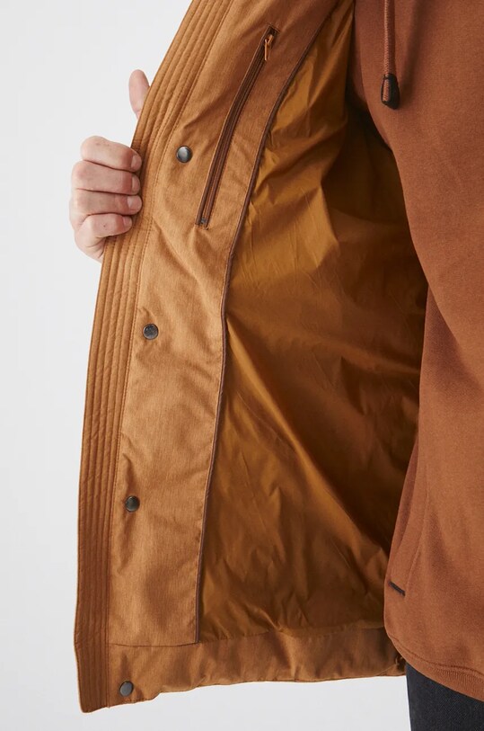 Kurtka puchowa męska pikowana kolor żółty RW24.KUM702