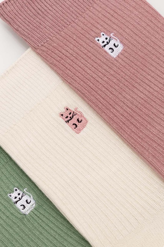 Ponožky dámské z bambusového vlákna s ozdobnou výšivkou RW24.LGD309 vícebarevná RW24