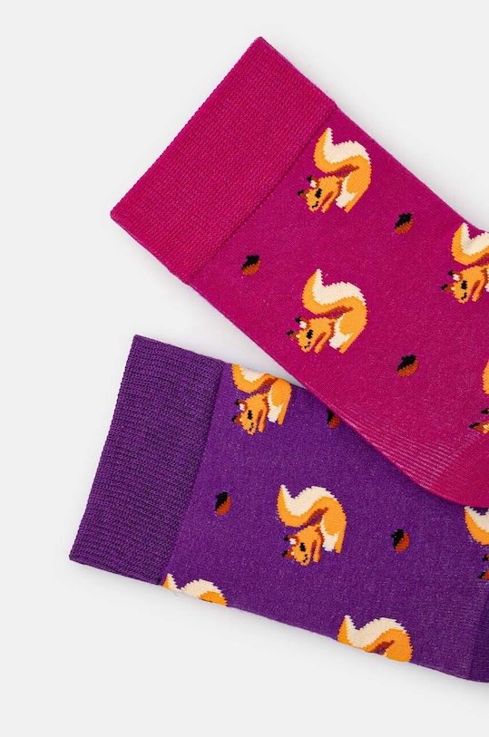 Skarpetki bawełniane damskie w wiewiórki (2-pack) kolor multicolor RW24.LGD604 multicolor RW24