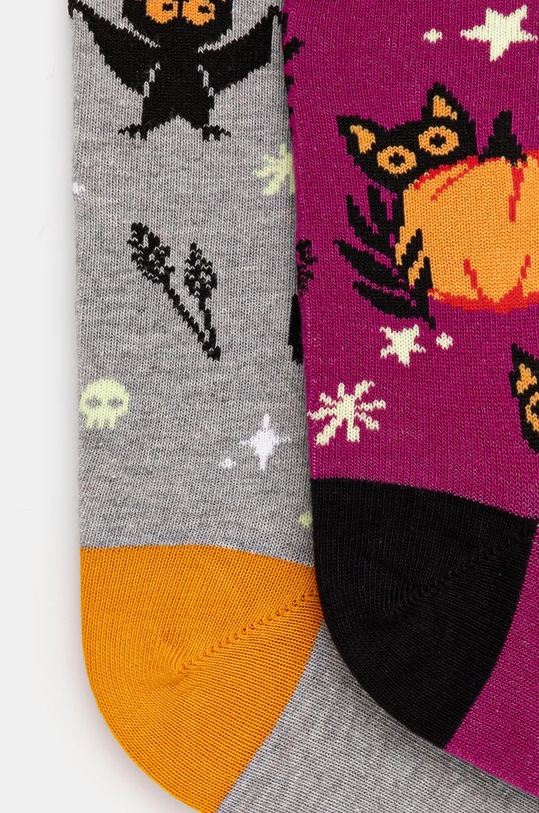 Skarpetki bawełniane damskie wzorzyste (2-pack) kolor multicolor RW24.LGD701 multicolor RW24