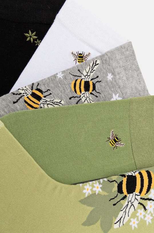 Oblečenie Bavlnené ponožky s rastlinnými a zvieracími motívmi (5-pack) viac farieb RW24.LGD810 viacfarebná