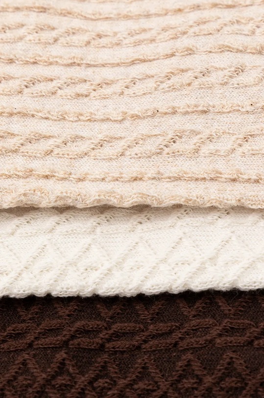 Bavlněné ponožky dámské s pletenou vazbou (3-pack) více barev RW24.LGD811 vícebarevná RW24