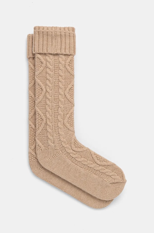 Podkolanówki damskie z fakturą kolor multicolor skarpetki długie multicolor RW24.LGD911