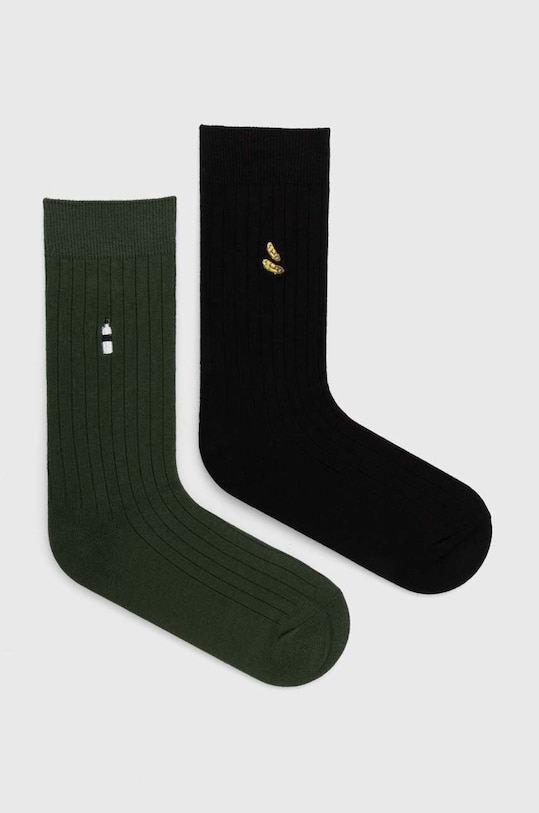 Skarpetki męskie z ozdobnym haftem (3-pack) kolor multicolor skarpetki długie multicolor RW24.LGM201