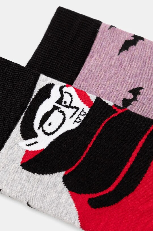 Skarpetki bawełniane męskie w nietoperze (2-pack) kolor multicolor RW24.LGM700 multicolor RW24