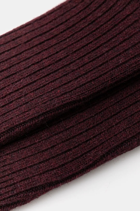 Skarpetki wełniane męskie prążkowane RW24.LGM706 czerwony RW24