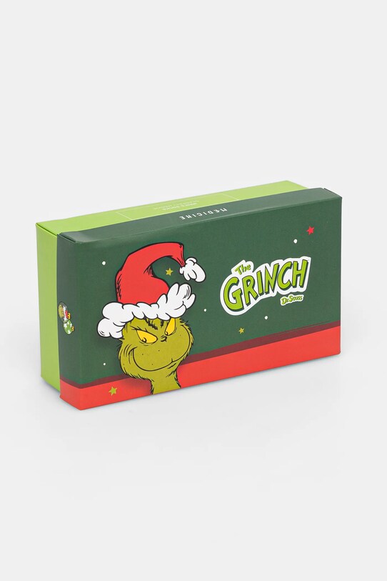 Skarpetki bawełniane męskie świąteczne Grinch (3-pack) kolor multicolor RW24.LGM952 multicolor