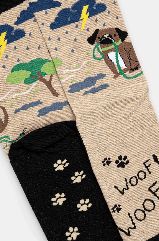 Skarpetki bawełniane męskie z motywem zwierzęcym (2-pack) kolor multicolor RW24.LGMA21 multicolor RW24
