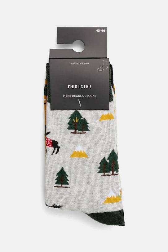 Medicine skarpetki bawełniane 2-pack multicolor RW24.LGMB16