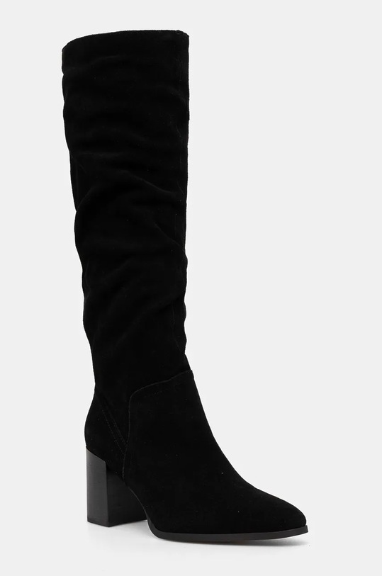 Obuwie Kozaki zamszowe damskie kolor czarny RW24.OBD306 czarny