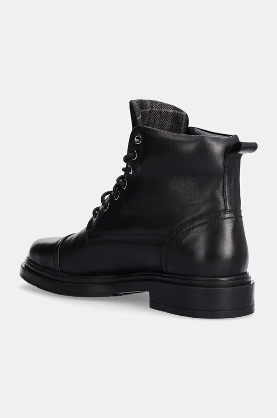 Obuwie Buty skórzane męskie gładkie kolor czarny RW24.OBM507 czarny