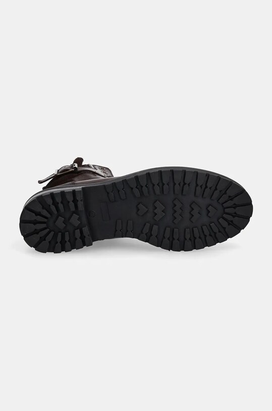 Buty wysokie męskie skórzane kolor brązowy RW24.OBM509