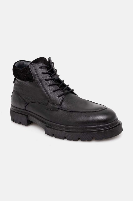 Buty wysokie męskie skórzane kolor czarny RW24.OBM608 czarny RW24