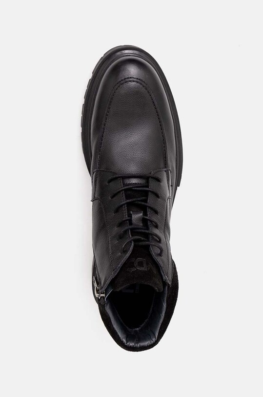 Buty wysokie męskie skórzane kolor czarny RW24.OBM608 czarny