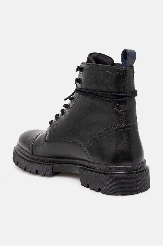 Buty wysokie męskie skórzane kolor czarny czarny RW24.OBM609