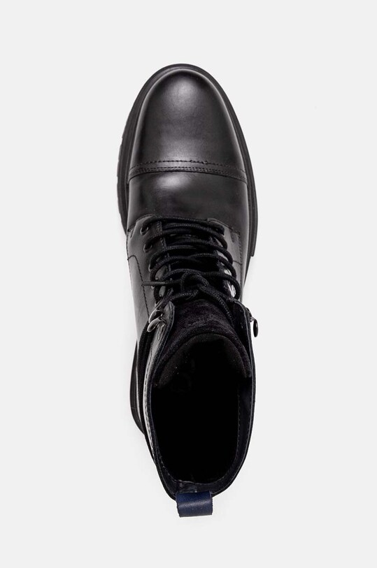 Buty wysokie męskie skórzane kolor czarny RW24.OBM609 czarny