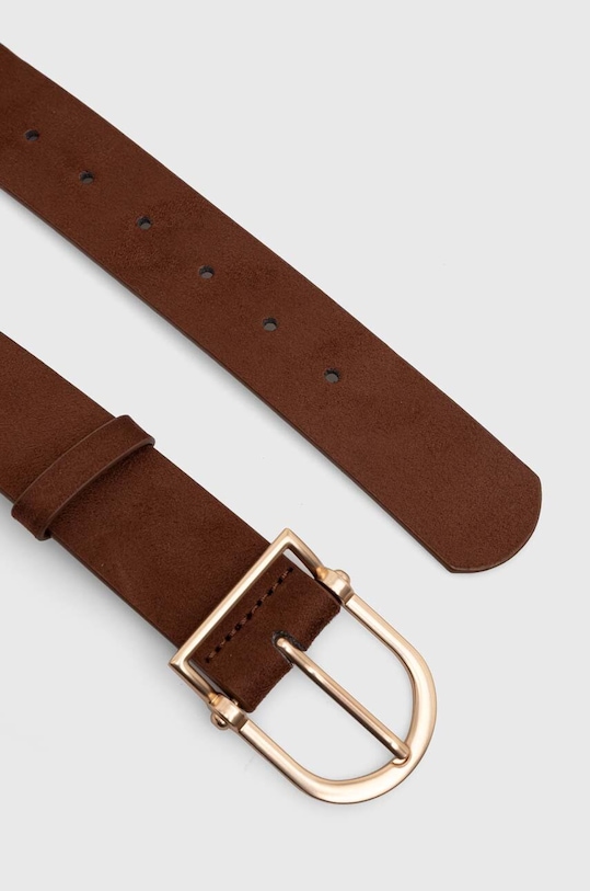 Pásek dámský z imitace semiše hnědá barva RW24.PAD101 hnědá RW24