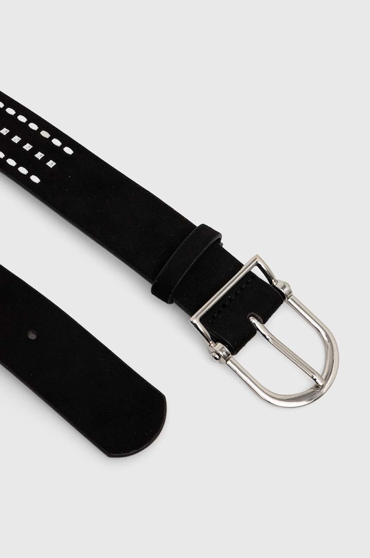 Pasek damski z imitacji zamszu kolor czarny RW24.PAD101 czarny RW24