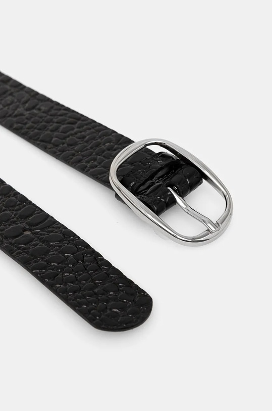 Pasek skórzany damski z fakturą kolor czarny RW24.PAD702 czarny RW24