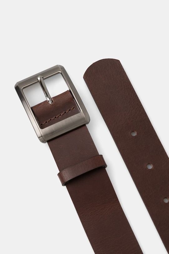 Pasek skórzany damski gładki kolor brązowy RW24.PAD706 brązowy RW24