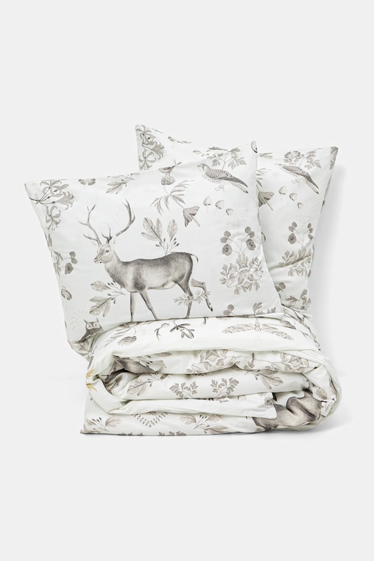 Komplet pościeli bawełnianej wzorzystej 200 x 200 cm kolor beżowy beżowy RW24.PCU705