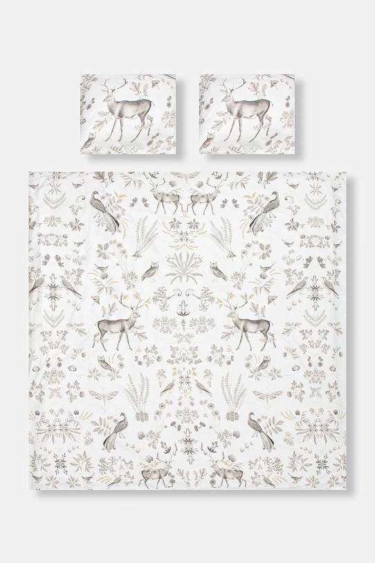 Komplet pościeli bawełnianej wzorzystej 200 x 200 cm kolor beżowy RW24.PCU705 beżowy RW24