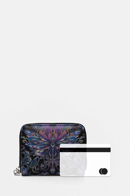 Portfel damski ze skóry ekologicznej wzorzysty kolor multicolor RW24.PFD300 multicolor
