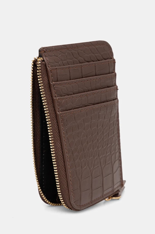 Etui na karty ze skóry ekologicznej kolor brązowy RW24.PFD900 brązowy RW24