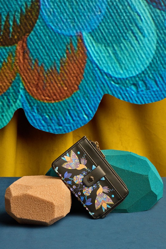 Etui na karty damskie z kolekcji Karolina Matyjaszkowicz x Medicine kolor multicolor wzorzyste multicolor RW24.PFDB51