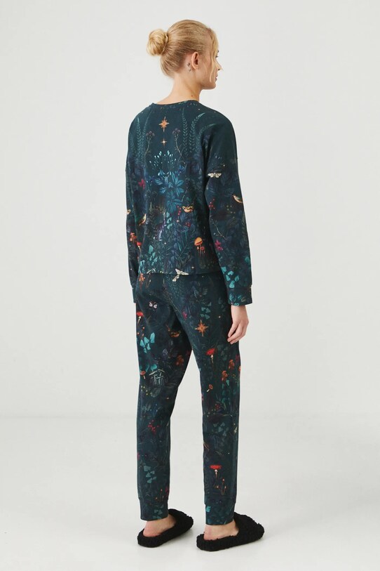 Medicine pijamale de bumbac RW24.PJD900 negru RW24