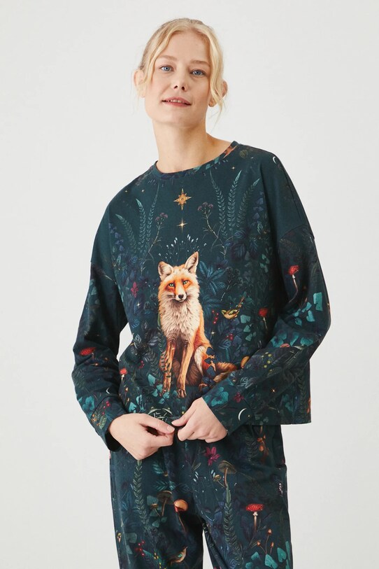 Îmbrăcăminte Medicine pijamale de bumbac RW24.PJD900 negru