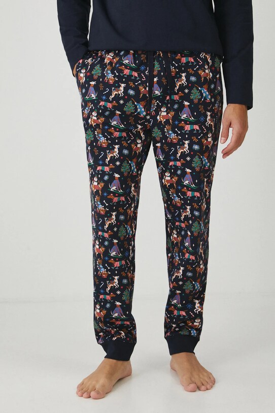 Oblečení Pyžamo vánoční tmavomodrá barva RW24.PJMA01 námořnická modř