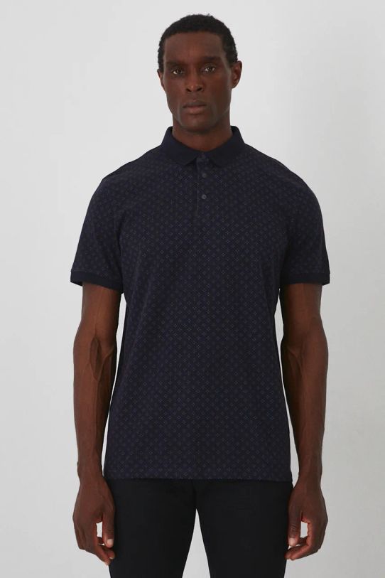 Medicine tricou polo regular bleumarin RW24.POMA01